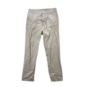 COS Men’s Pants 32R Beige Elastic Waist Tapered Cotton Blend Trousers Casual